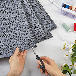 Plum Blossom Pattern Non-woven Polyester Anti-Skid Fabrics&nbsp;DIY-WH0453-90A