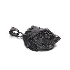 Lion Retro 304 Stainless Steel Pendants&nbsp;STAS-F011-38B
