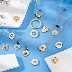 12Pcs 12 Styles IP Plating(IP) 304 Stainless Steel Enamel Pendants&nbsp;STAS-GA0001-99