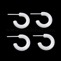 Hypoallergenic Bioceramics Zirconia Ceramic Ring Stud Earrings&nbsp;EJEW-Z023-02G
