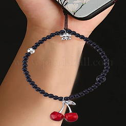1Pc Handmade Lampwork and Acrylic Beads Mobile Chain&nbsp;AJEW-LP0005-80