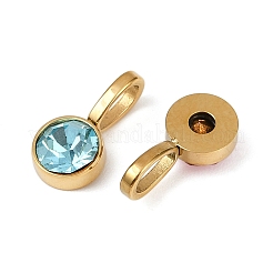 304 Stainless Steel Birthstone Charms&nbsp;STAS-Z143-03G