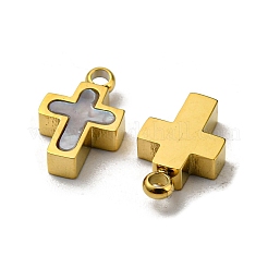 304 Stainless Steel Shell Charms&nbsp;STAS-L022-014G