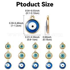 15Pcs 3 Styles Epoxy Resin Enamel Pendants&nbsp;RESI-YW0001-78