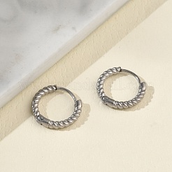 304 Stainless Steel Huggie Hoop Earrings for Women&nbsp;EJEW-K336-01A-P