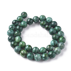 Natural Map Stone Picasso Jasper Beads Strands&nbsp;G-F668-29-10mm
