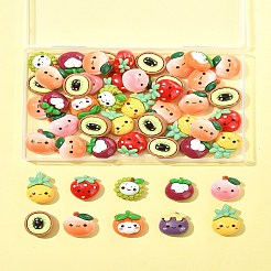 50Pcs Opaque Cartoon Resin Cabochons&nbsp;CRES-FS0001-19