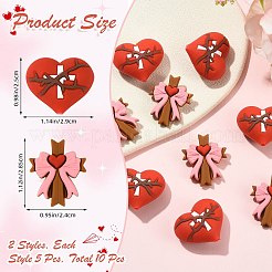 10Pcs 2 Colors Silicone Beads&nbsp;SIL-SZ0004-18