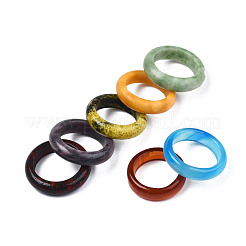 Natural & Synthetic Mixed Stone Plain Band Ring for Women&nbsp;G-N0326-99