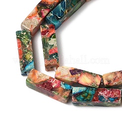 Dyed Synthetic Imperial Jasper Beads Strands&nbsp;G-H087-G01-01-1