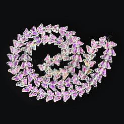Electroplate Glass Beads Strands&nbsp;X-EGLA-N012-04P