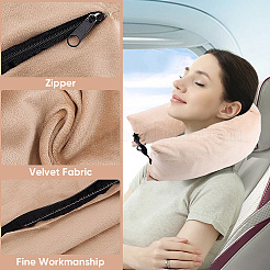 Velvet with Polyester Travel Pillowcase&nbsp;AJEW-WH20006-66D