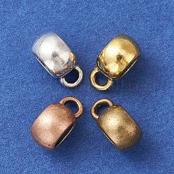 20Pcs 4 Colors Tibetan Style Alloy Rondelle Tube Bails&nbsp;FIND-YW0004-10