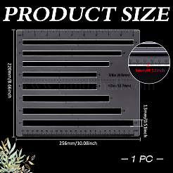 1Pc Acrylic Zipper Quilting Templates&nbsp;DIY-MA0007-26
