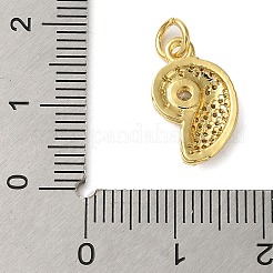 Rack Plating Brass Micro Pave Cubic Zirconia Pendants&nbsp;KK-P279-27B-G