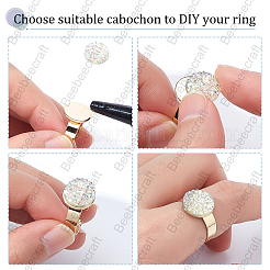 20Pcs Adjustable 304 Stainless Steel Finger Rings Components&nbsp;STAS-BBC0001-33