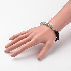 Natural Lava Rock Beaded Stretch Bracelets&nbsp;BJEW-JB02293