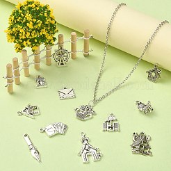 60Pcs 12 Styles Tibetan Style Alloy Pendants&nbsp;ST-CJ0002-56