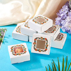 White Cardstock Flower Printed Paper Packaging Mailer Boxes&nbsp;CON-TAC0022-01