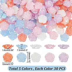 150Pcs 5 Colors Plastic Beads&nbsp;KY-PH0001-67
