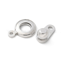 Rack Plating Brass Snap Clasps&nbsp;KK-U052-04P