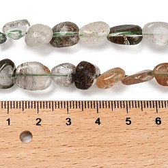 Natural Green Lodolite Quartz Beads Strands&nbsp;G-P497-01E-32