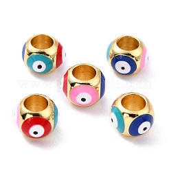 Real 18K Gold Plated Brass European Beads&nbsp;KK-A155-28G