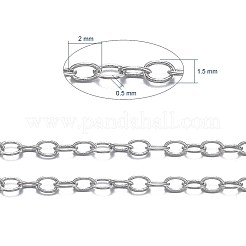 Brass Cable Chains&nbsp;X-CHC-034Y-P-NF