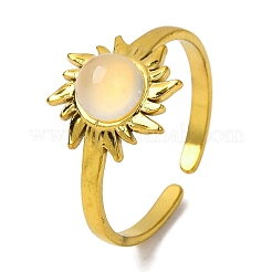 Natural Mixed Stone Finger Rings&nbsp;RJEW-Q822-52G