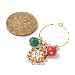 Christmas Theme Alloy Enamel Wine Glass Charms&nbsp;AJEW-JO00194