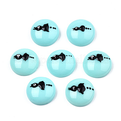 Opaque Resin Enamel Cabochons&nbsp;CRES-N031-022