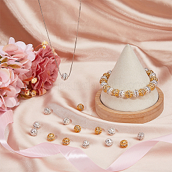 120Pcs 2 Colors Alloy Rhinestone Beads&nbsp;RB-HY0001-05