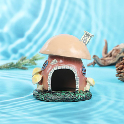 PVC Mushroom House Display Decorations&nbsp;DJEW-GF0001-92