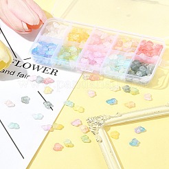 400Pcs 10 Colors Transparent Acrylic Beads&nbsp;OACR-FS0004-08