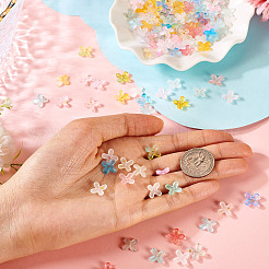40g 10 Colors Frosted Acrylic Beads&nbsp;MACR-TA0002-33