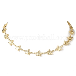 Ocean 304 Stainless Steel Starfish Link Chain Necklaces for Women&nbsp;NJEW-JN05921