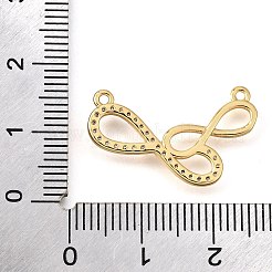 Brass Micro Pave Clear Cubic Zirconia Pendants&nbsp;KK-U065-12G
