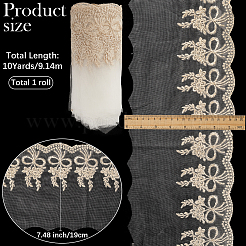 10 Yards Polyester Flower Embroidery Lace Trim&nbsp;OCOR-GF0004-88