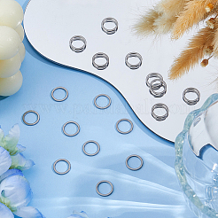 100Pcs 304 Stainless Steel Linking Ring&nbsp;STAS-DC0017-10