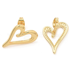 Rack Plating Brass Stud Earrings for Women&nbsp;EJEW-C125-20G