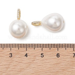 2Pcs 2 Styles Shell Pearl Pendants&nbsp;PALLOY-JF05422