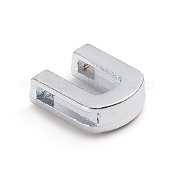Alloy Slide Charms&nbsp;ALRI-WH0005-09U-P