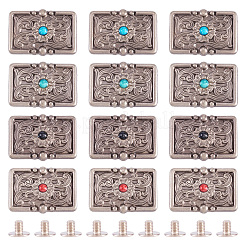 16Pcs 4 Colors Alloy Decorative Rivets&nbsp;BUTT-SW0001-03