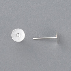 304 Stainless Steel Stud Earring Findings&nbsp;STAS-H436-24S-6mm