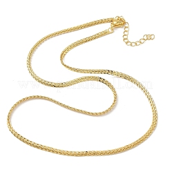 2.8MM Brass Wheat Chain Necklaces for Women&nbsp;NJEW-K271-16G