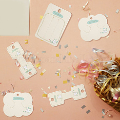 150Pcs 3 Styles Paper Hair Clip Display Cards&nbsp;CDIS-NB0001-37