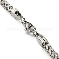 Non-Tarnish 201 Stainless Steel Wheat Chains Necklace&nbsp;STAS-Z056-05P