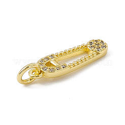 Brass Micro Pave Cubic Zirconia Pendants&nbsp;ZIRC-F132-81G