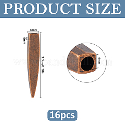 16Pcs Zinc Alloy Cord End&nbsp;FIND-FH0018-03R