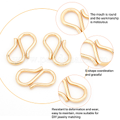 100Pcs 304 Stainless Steel S-Hook Clasps&nbsp;STAS-BC0003-52
